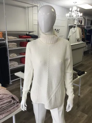 Bylyse Cowl Neck Sweater Snow 101-228