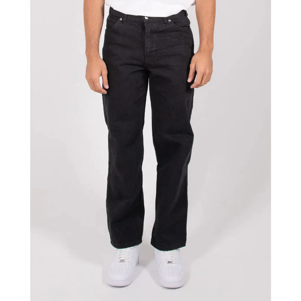 DICKIES RELAXED FIT CARPENTER JEAN - RINSED BLACK
