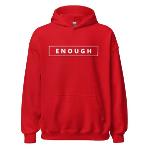 ENOUGH Positivity Motivational Mental Health Message Hoodie for Women