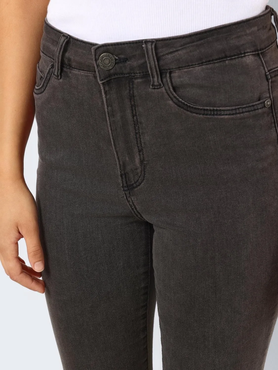Flare Jeans Grey Denim - Sallie - Noisy May