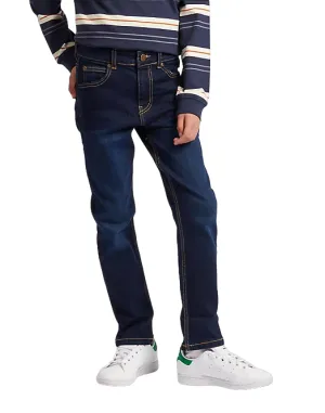 Lee Kids pantalone jeans 5 tasche da ragazzo Luke LEE0014T blu scuro