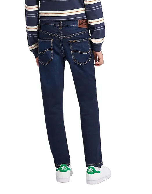 Lee Kids pantalone jeans 5 tasche da ragazzo Luke LEE0014T blu scuro