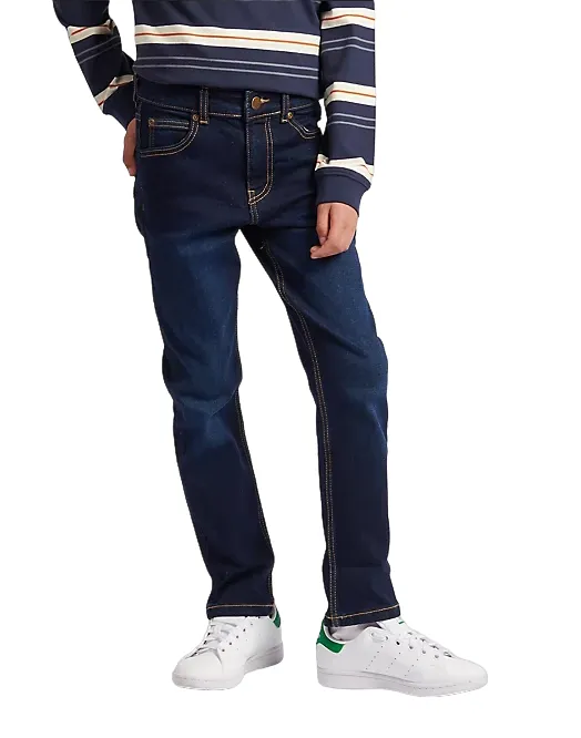 Lee Kids pantalone jeans 5 tasche da ragazzo Luke LEE0014T blu scuro