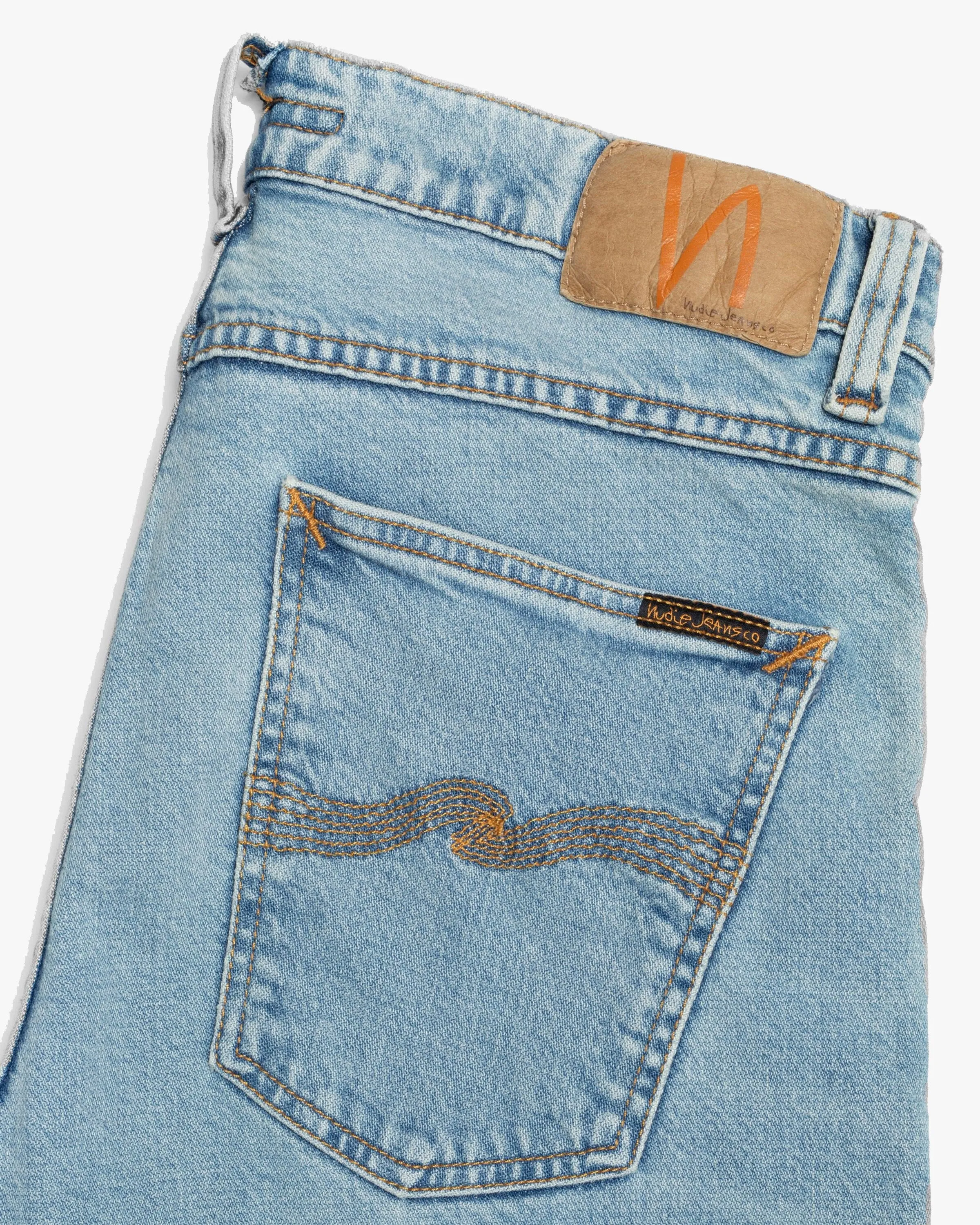 Nudie Lean Dean Slim Tapered Mens Jeans - Blue Noise