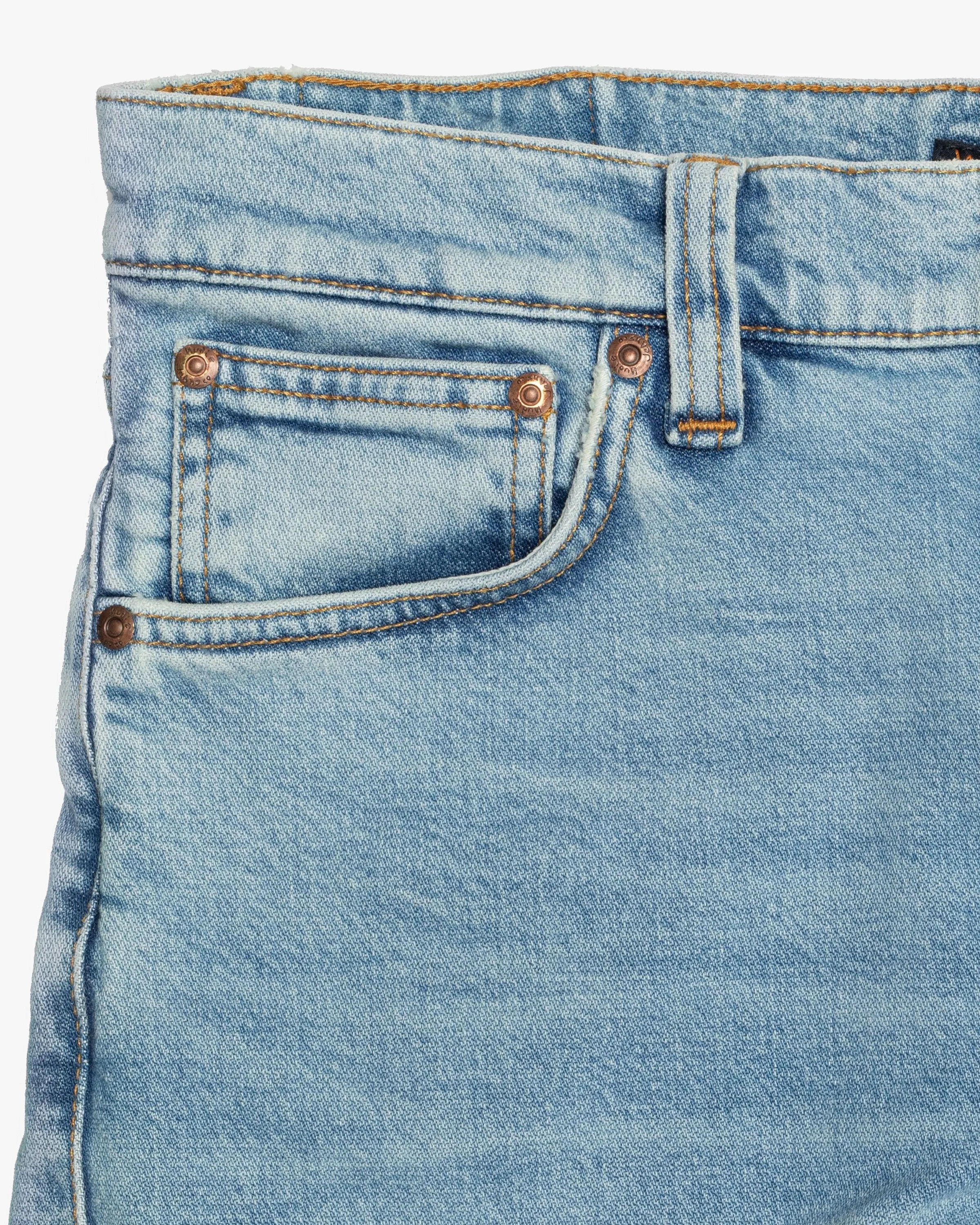 Nudie Lean Dean Slim Tapered Mens Jeans - Blue Noise