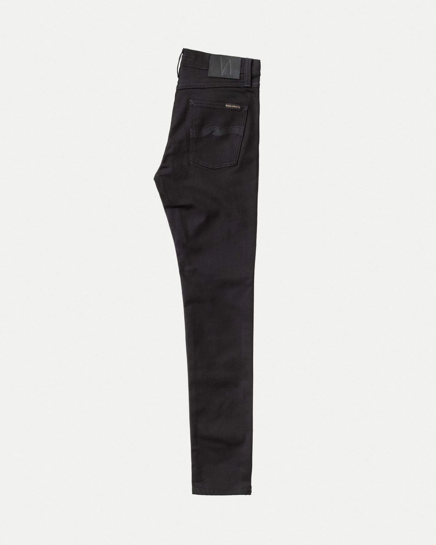 Nudie Lean Dean Slim Tapered Mens Jeans - Dry Ever Black