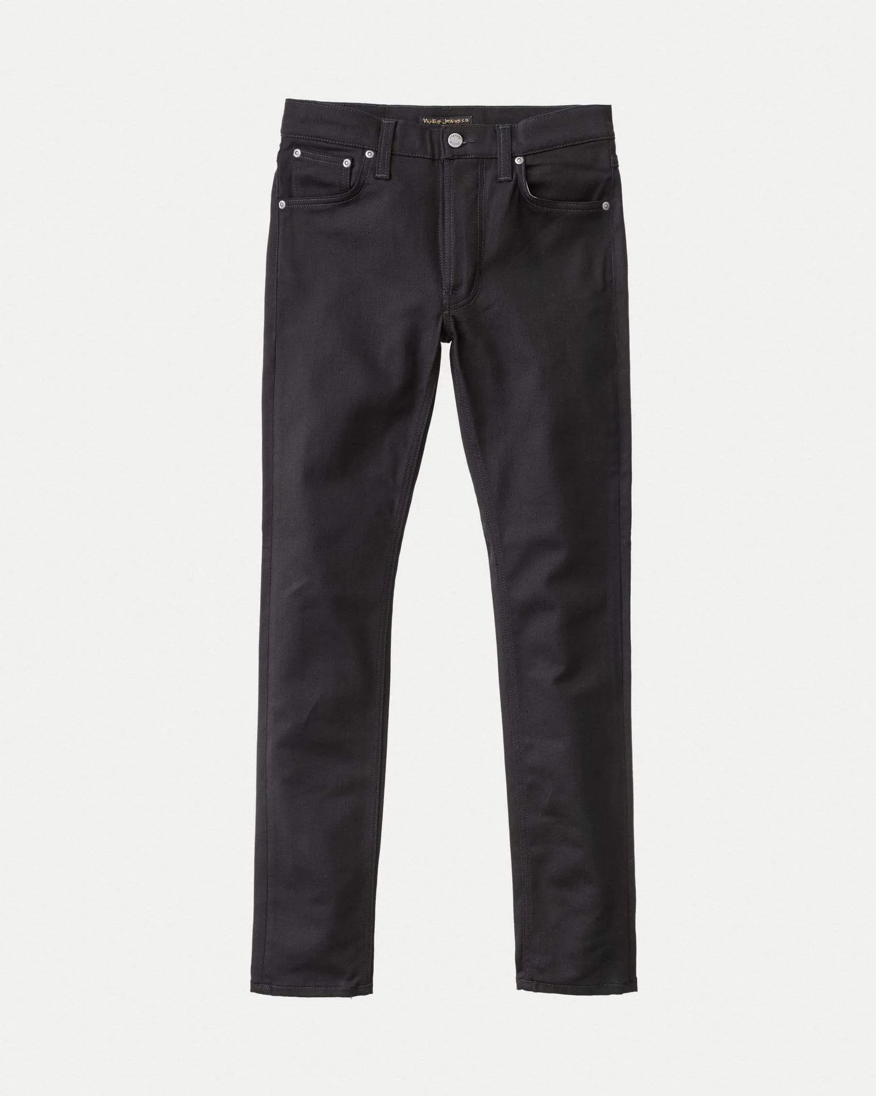 Nudie Lean Dean Slim Tapered Mens Jeans - Dry Ever Black