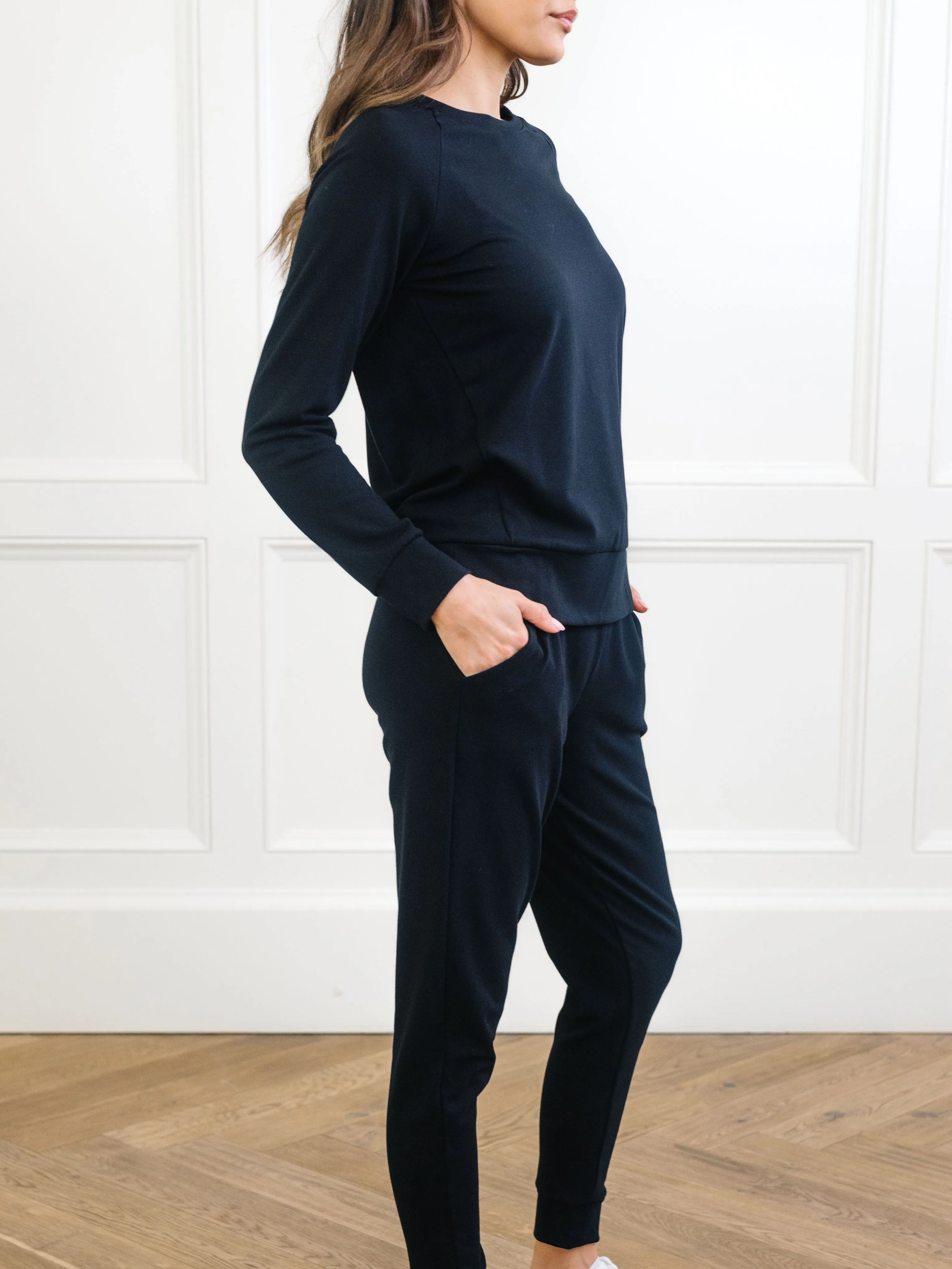 Women's Brushed Bamboo Pullover Crew