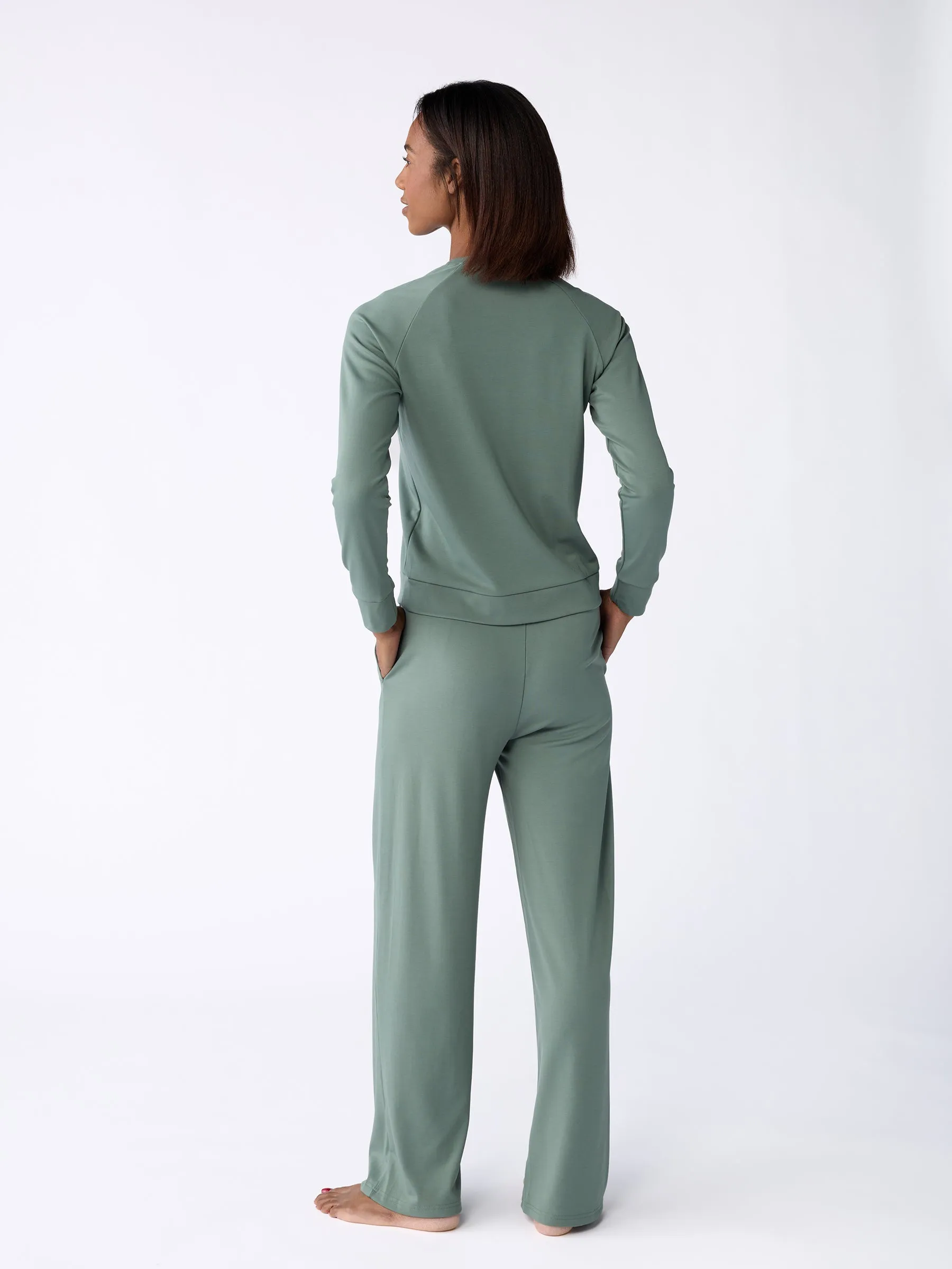 Women's Brushed Bamboo Pullover Crew