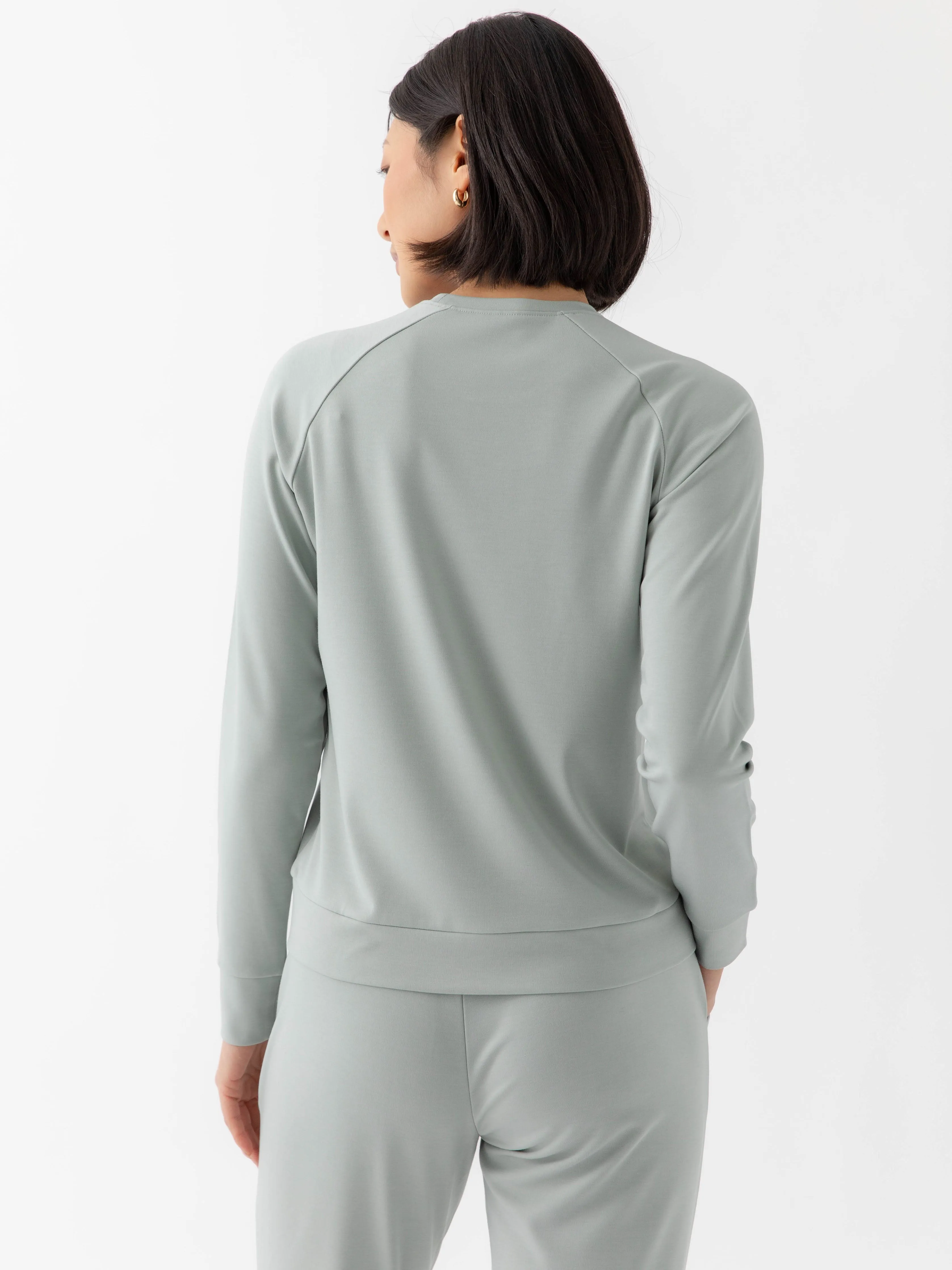 Women's Brushed Bamboo Pullover Crew