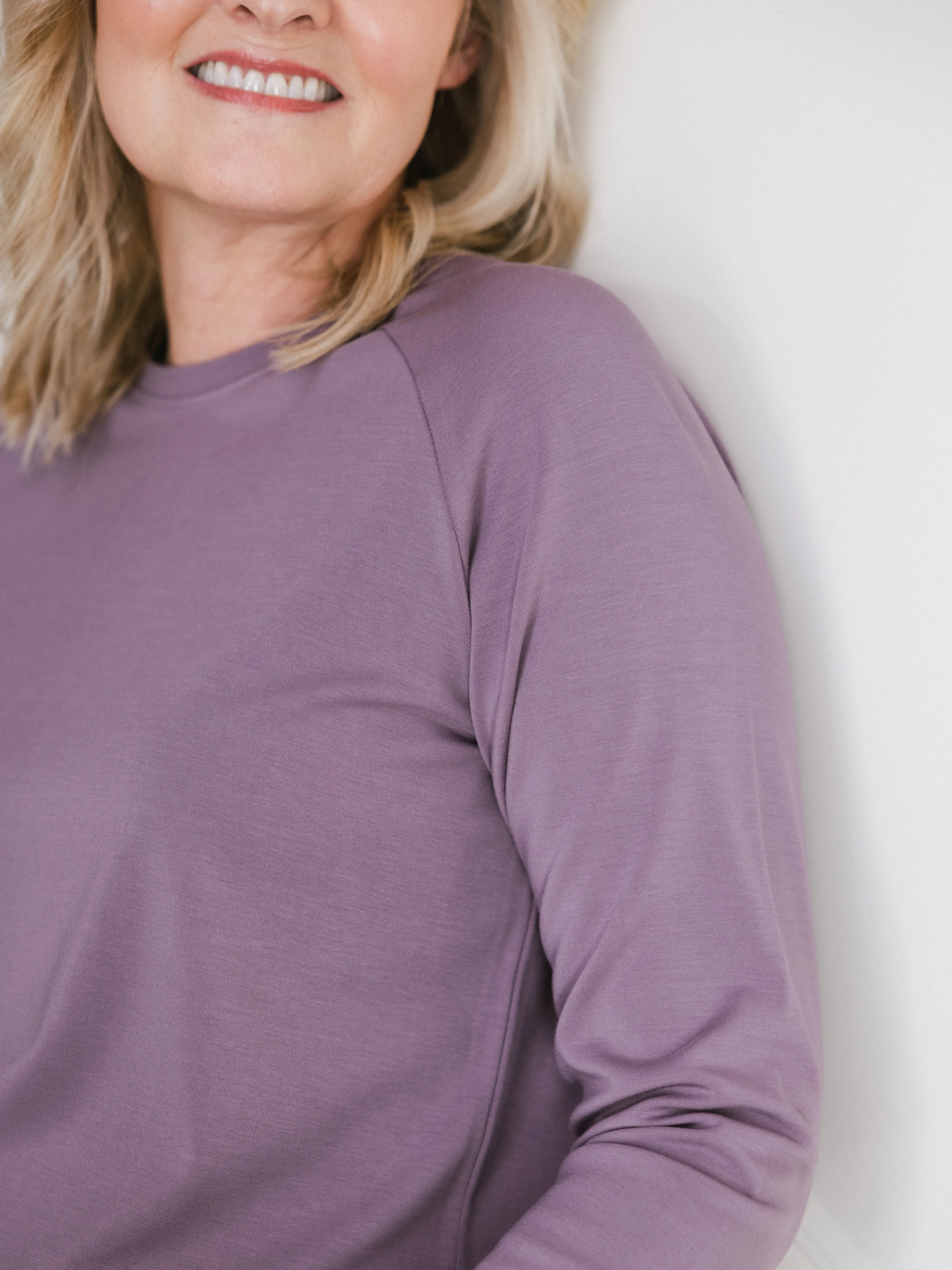 Women's Brushed Bamboo Pullover Crew