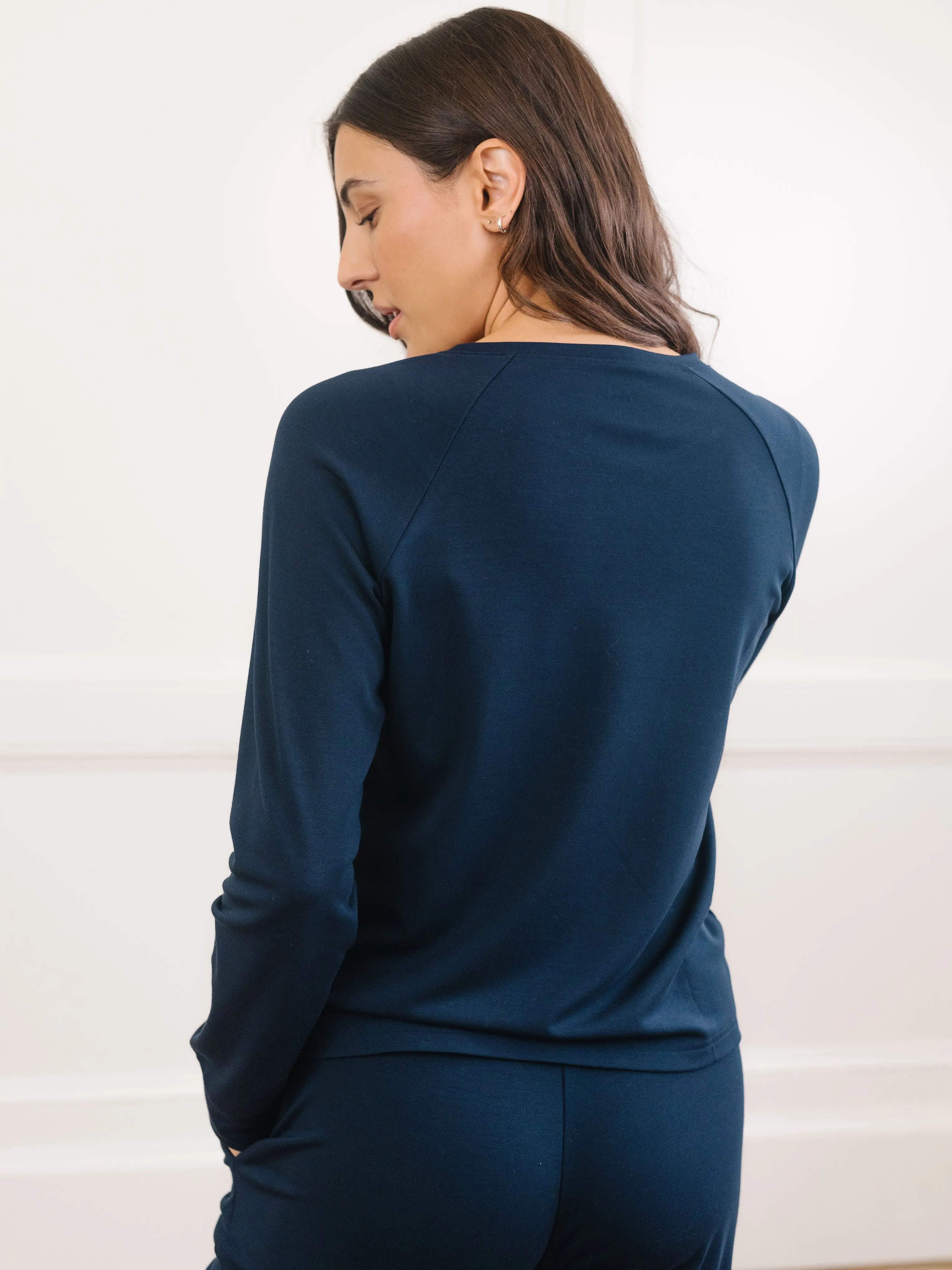 Women's Brushed Bamboo Pullover Crew