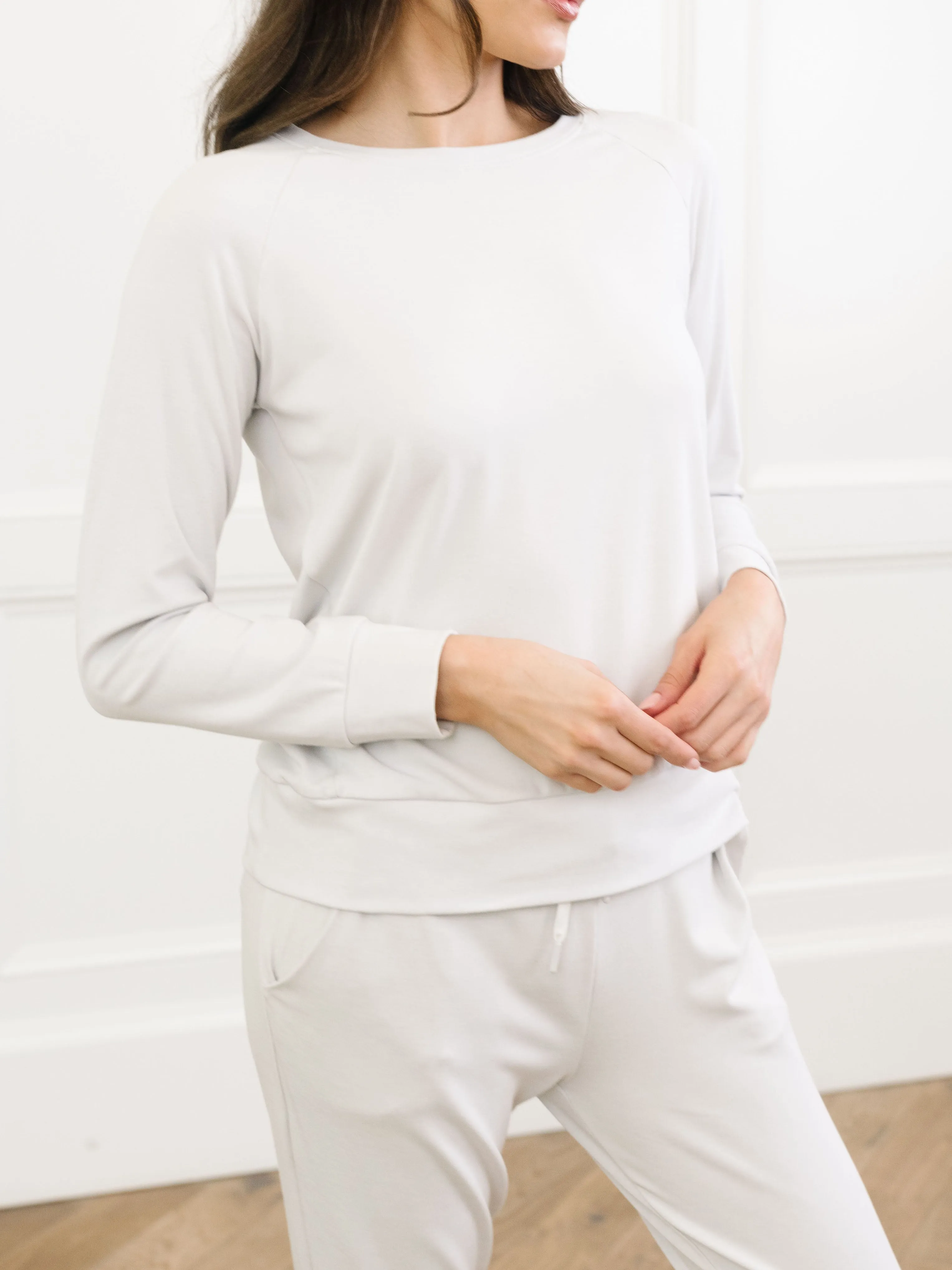 Women's Brushed Bamboo Pullover Crew