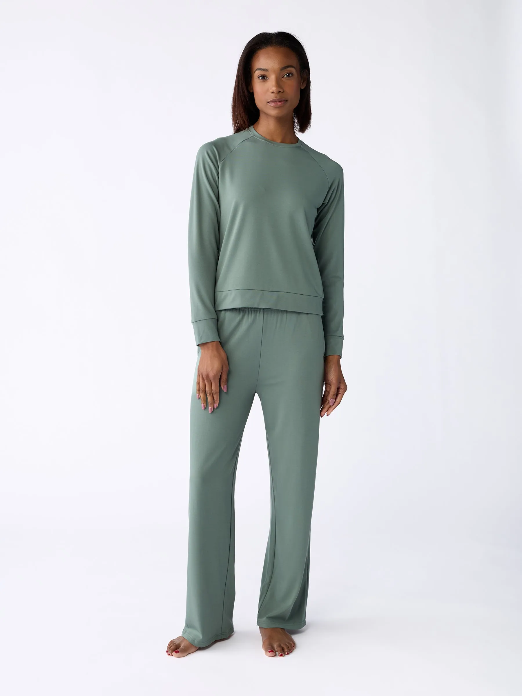 Women's Brushed Bamboo Pullover Crew