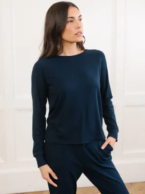 Women's Brushed Bamboo Pullover Crew
