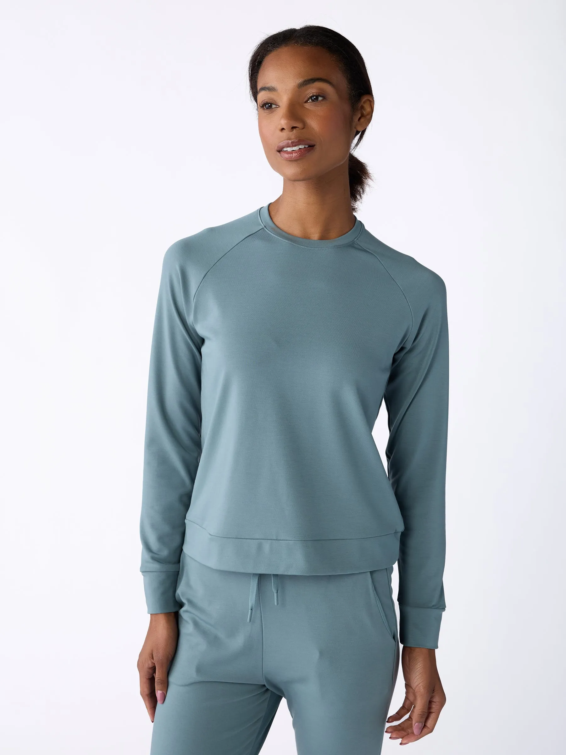Women's Brushed Bamboo Pullover Crew