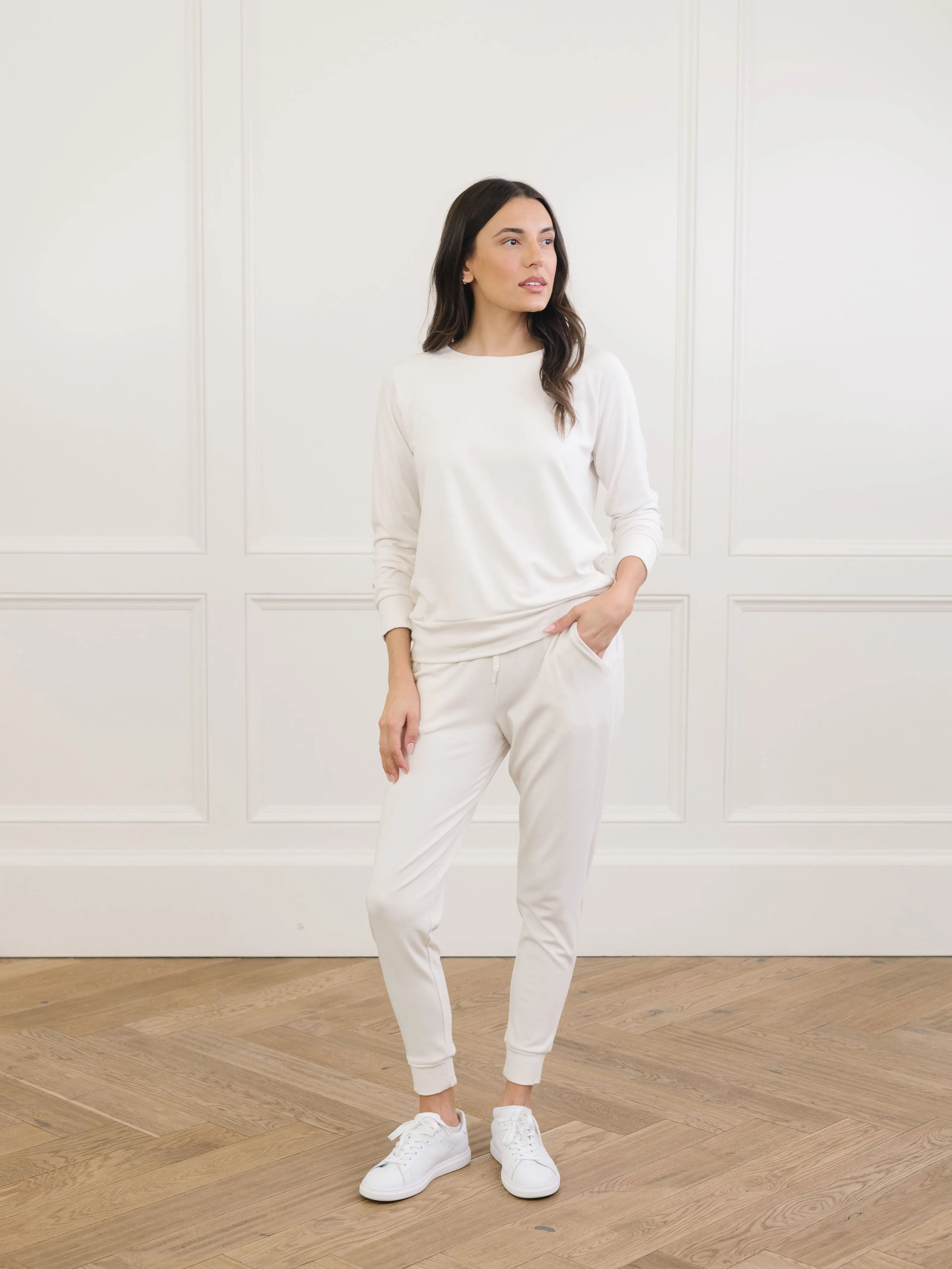 Women's Brushed Bamboo Pullover Crew