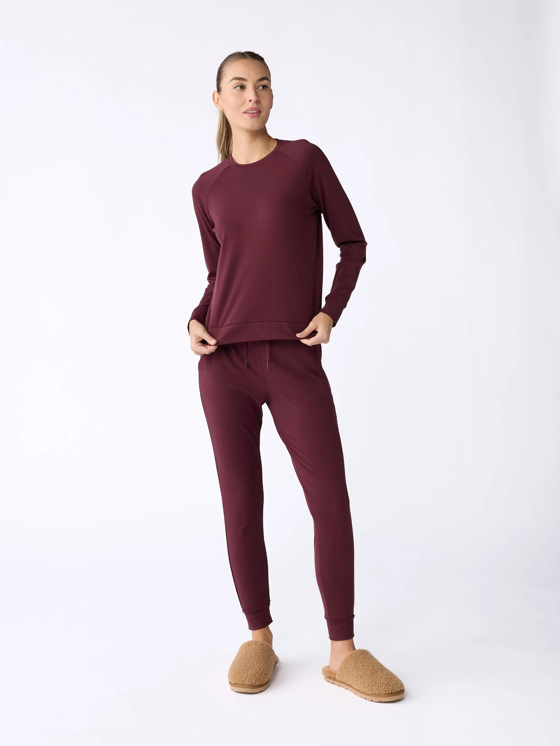 Women's Brushed Bamboo Pullover Crew