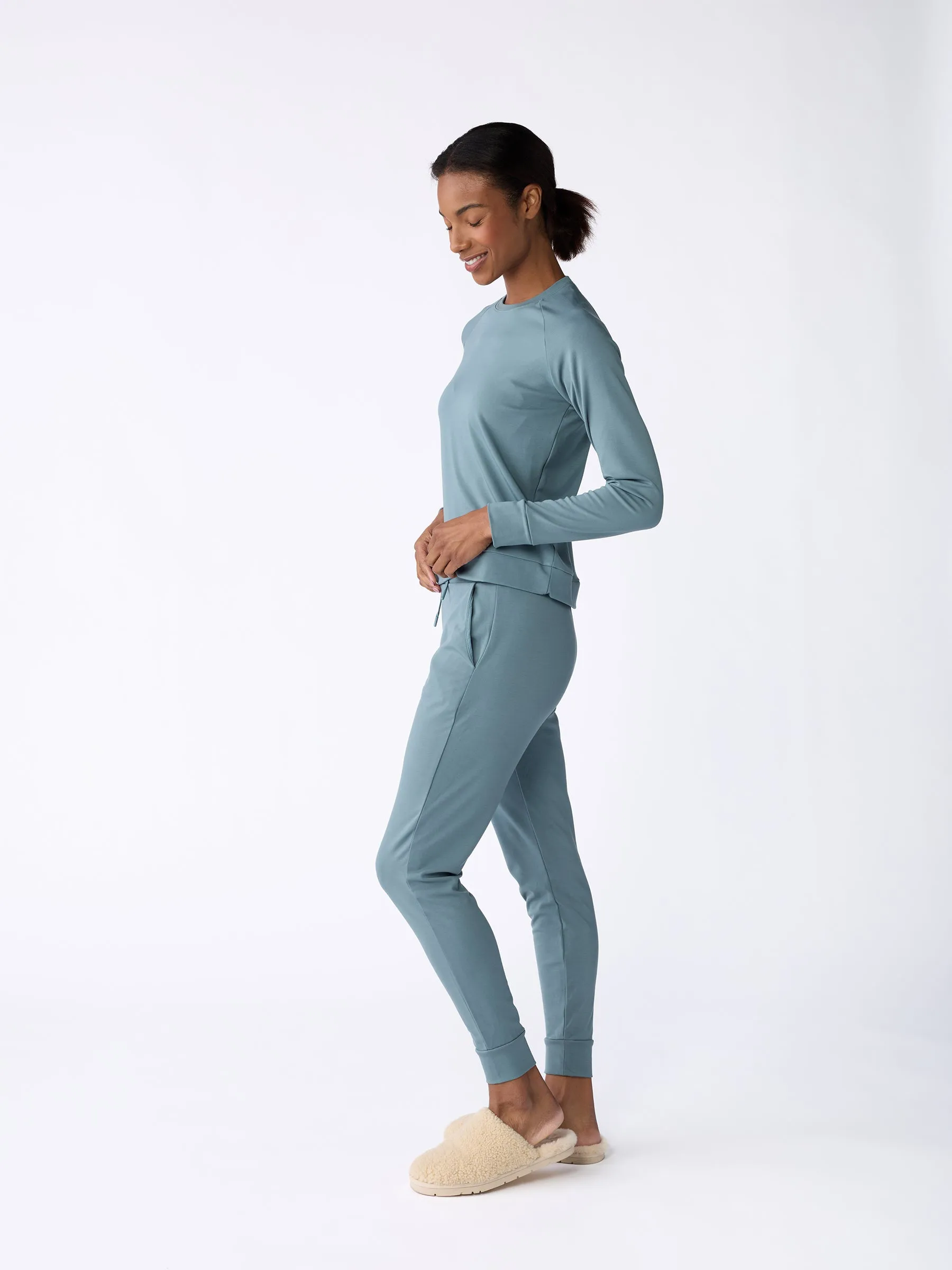 Women's Brushed Bamboo Pullover Crew