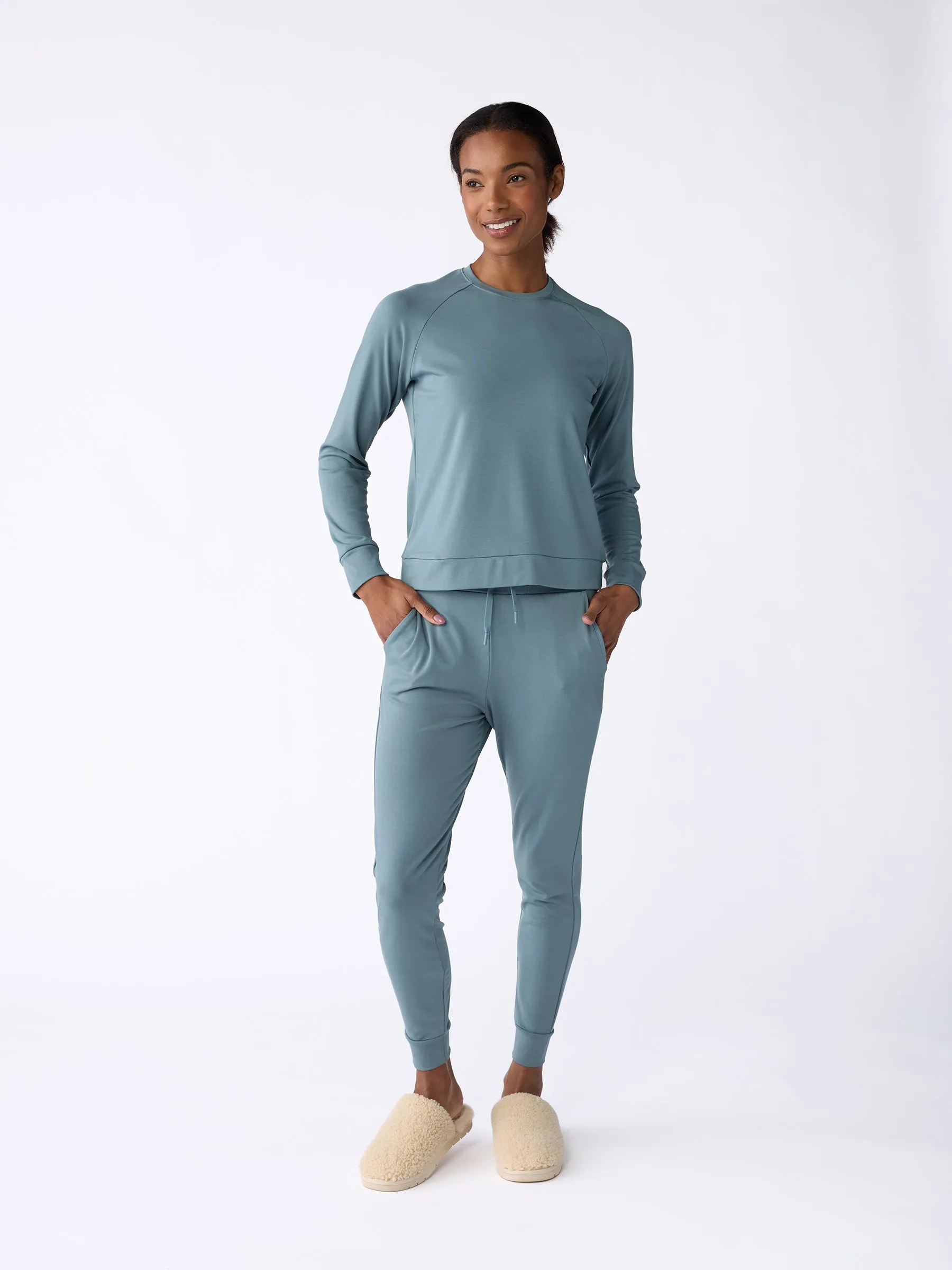 Women's Brushed Bamboo Pullover Crew