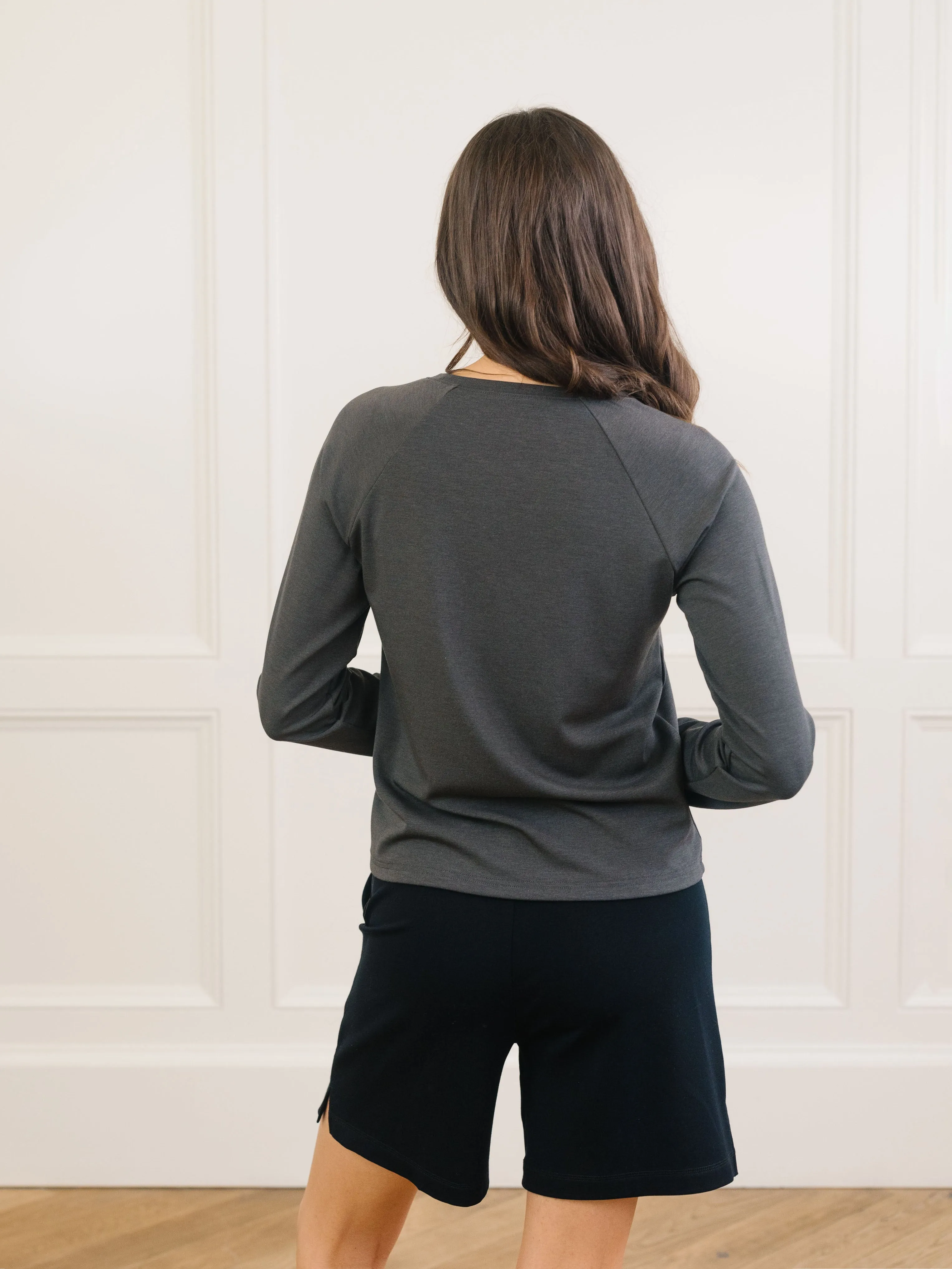 Women's Brushed Bamboo Pullover Crew