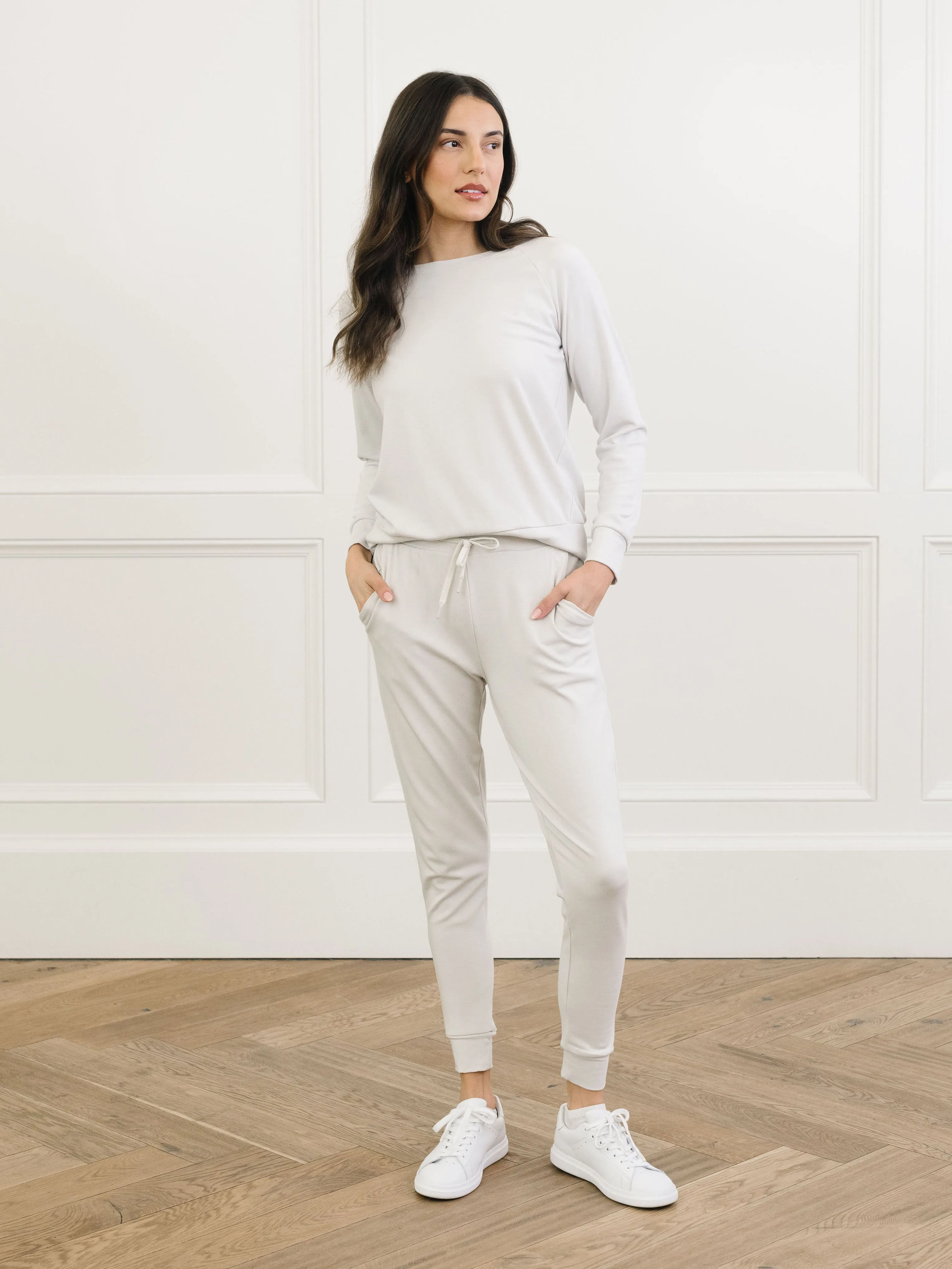 Women's Brushed Bamboo Pullover Crew
