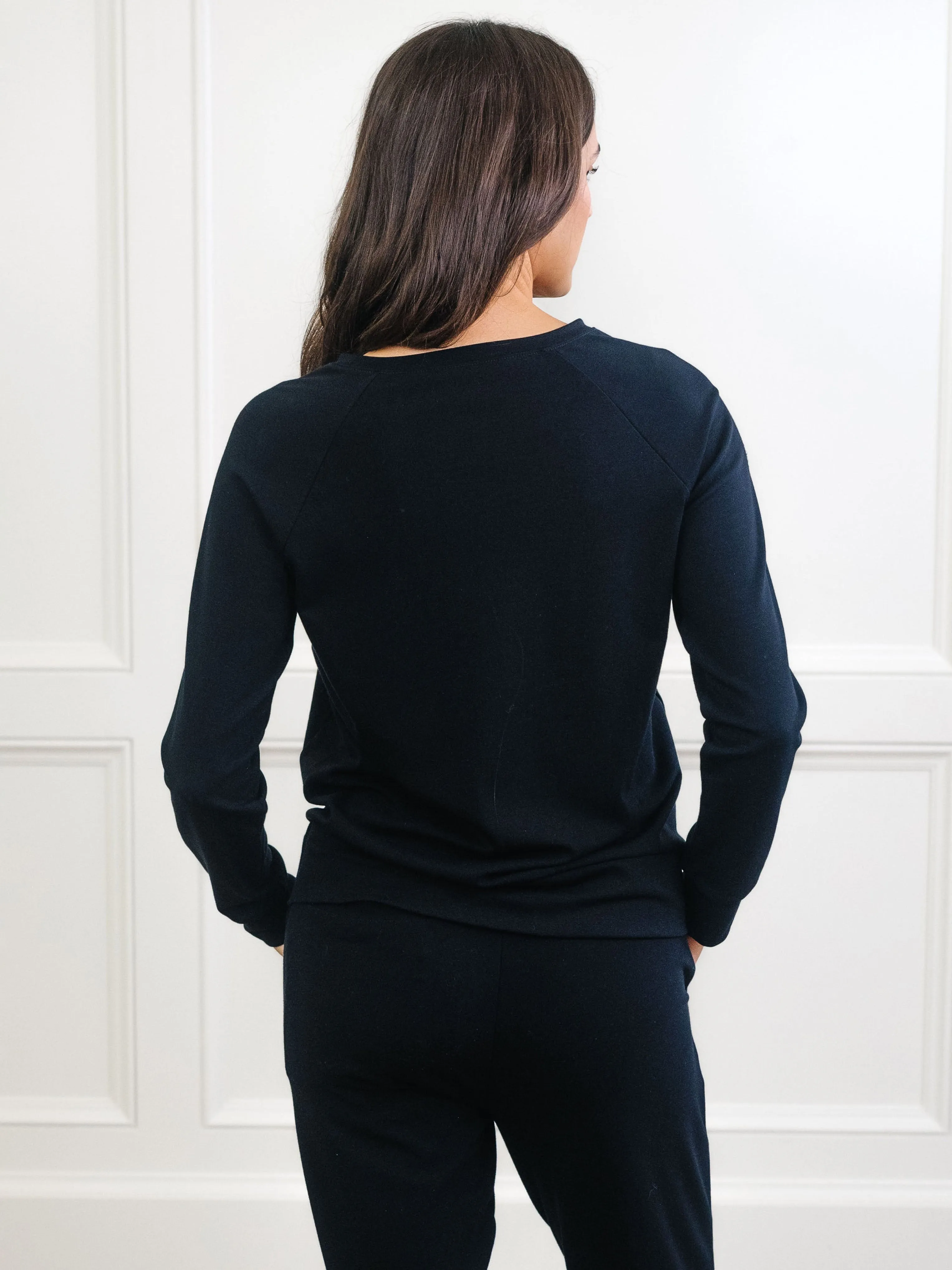 Women's Brushed Bamboo Pullover Crew