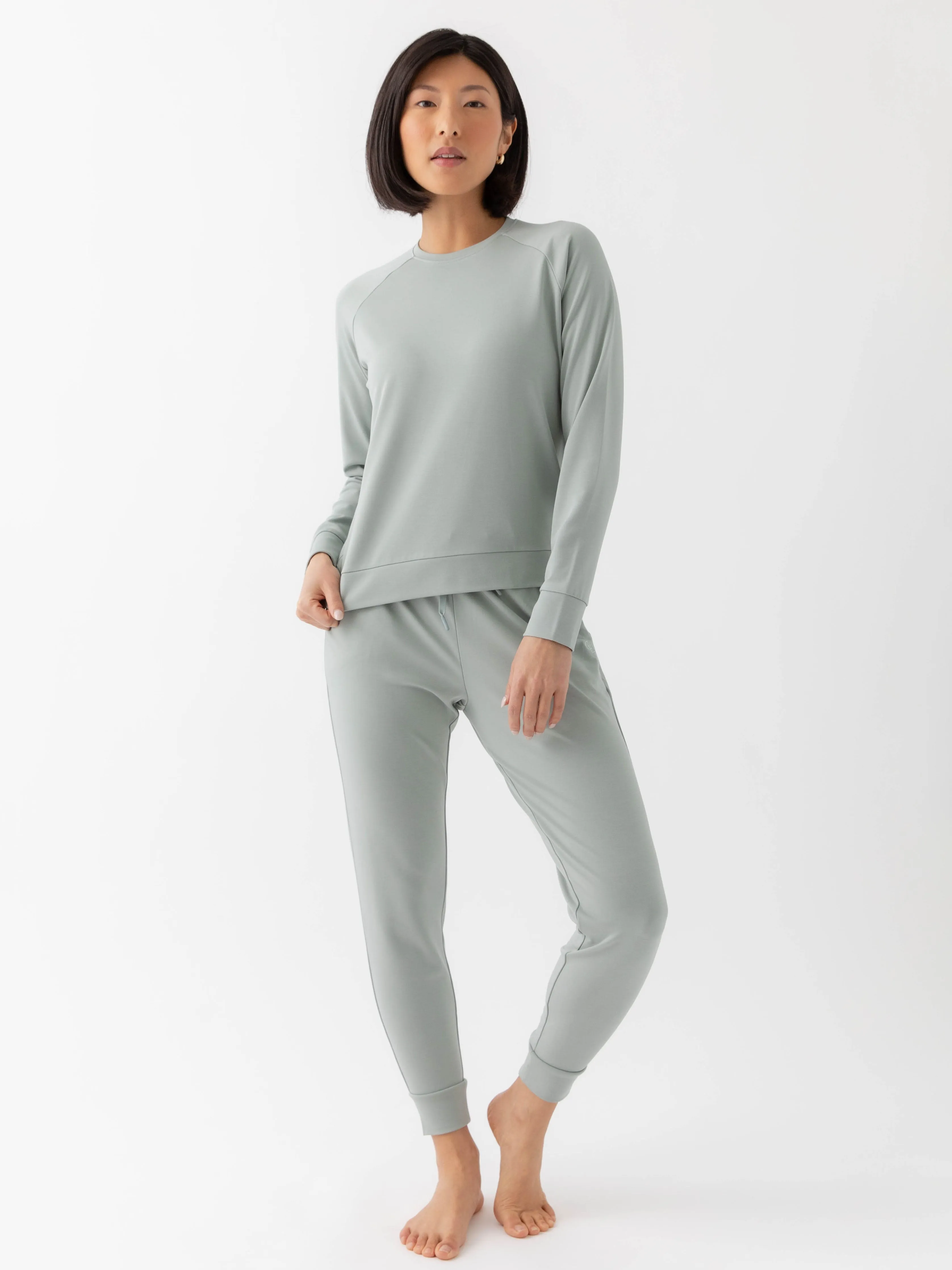 Women's Brushed Bamboo Pullover Crew